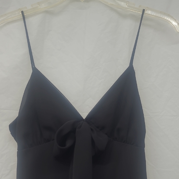 Little Black Dress Spaghetti Strap Sweetheart Neck Lined Hi Lo Hem Old Money - Picture 4 of 10